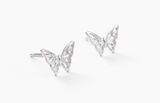 Butterfly Earrings - 925 Sterling Silver