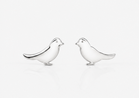 Bird Earring - 925 Sterling Silver