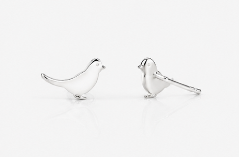 Bird Earring - 925 Sterling Silver