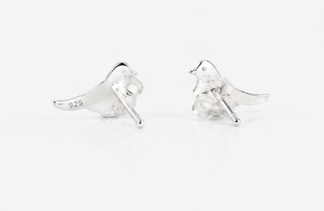 Bird Earring - 925 Sterling Silver