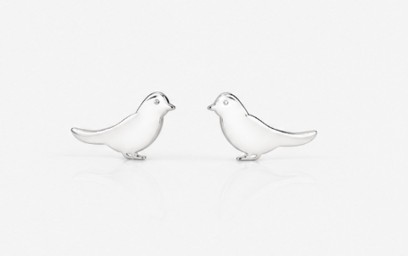 Bird Earring - 925 Sterling Silver