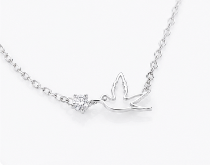 Bird Necklace - 925 Sterling