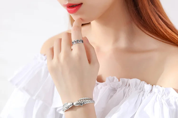 Fish Bracelet - 925 Sterling Silver