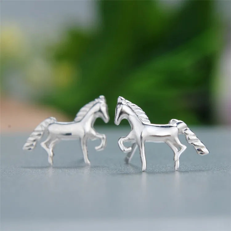 Horse earrings - 925 Sterling Silver