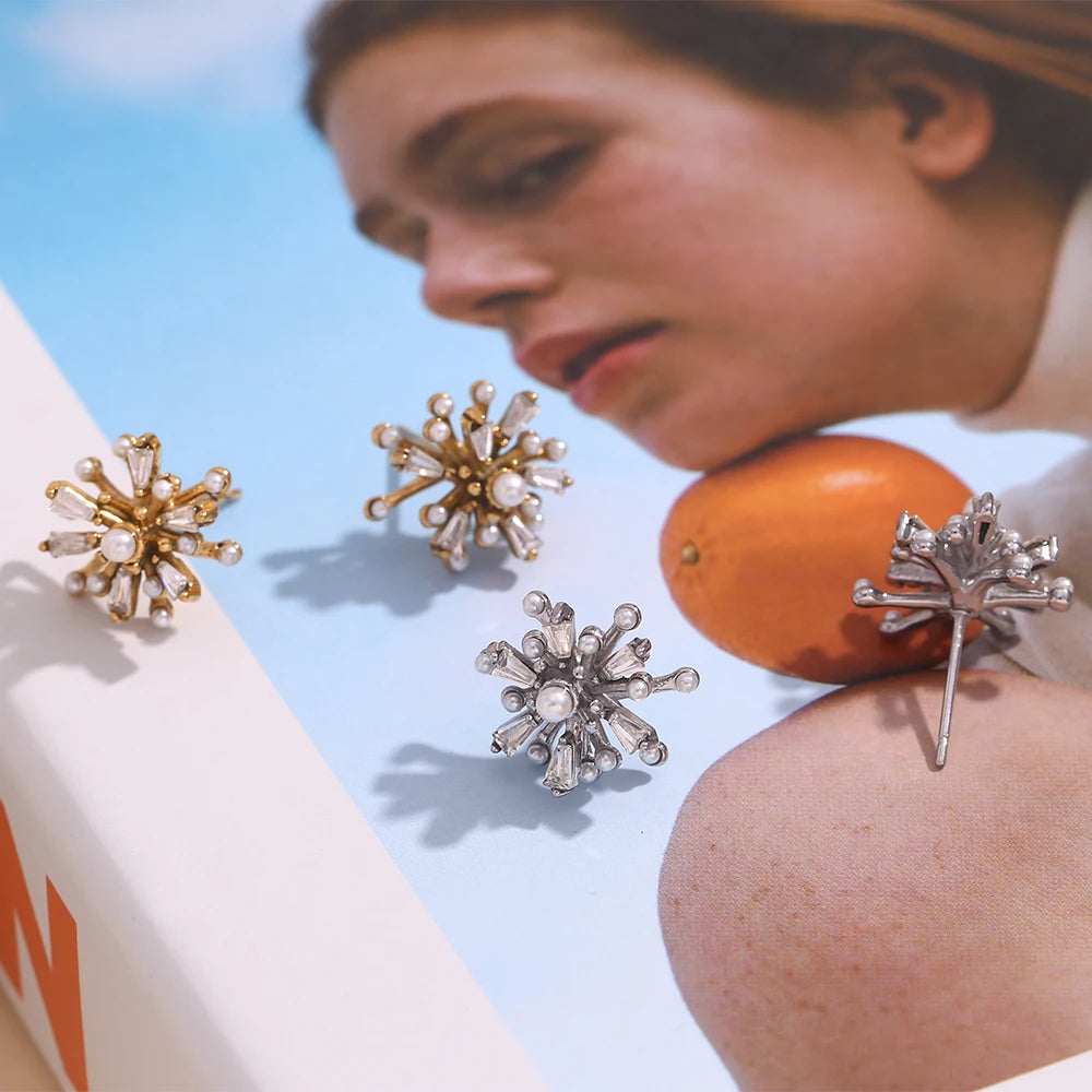 Coral Bloom Earrings