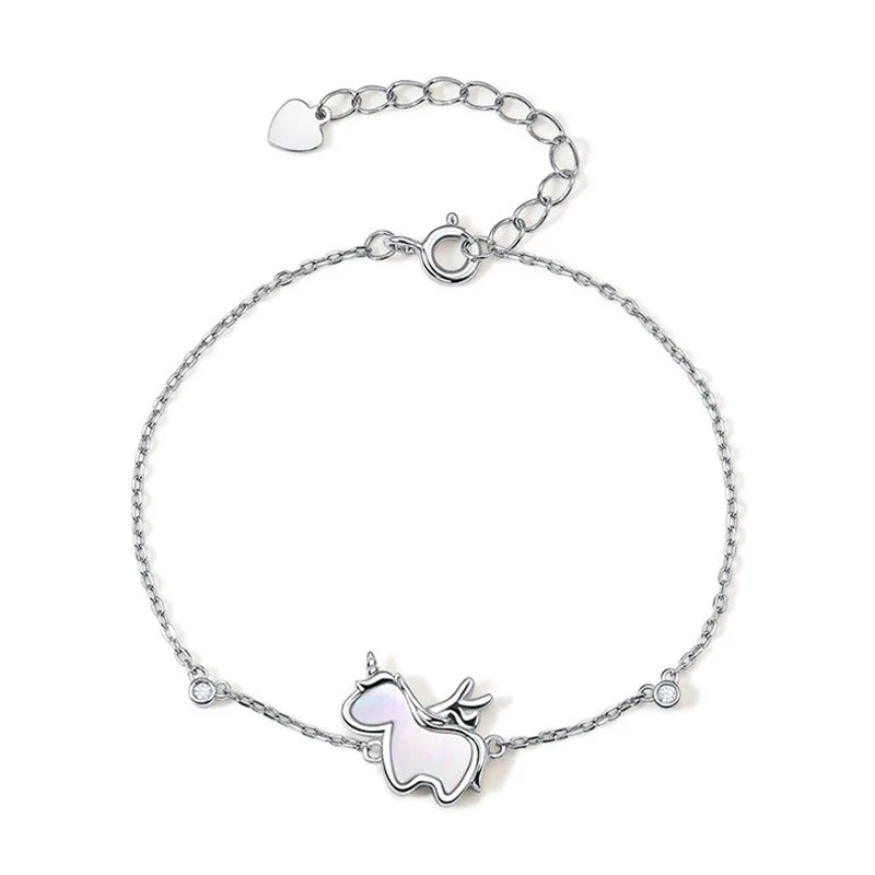 Unicorn Bracelet - 925 Sterling Silver