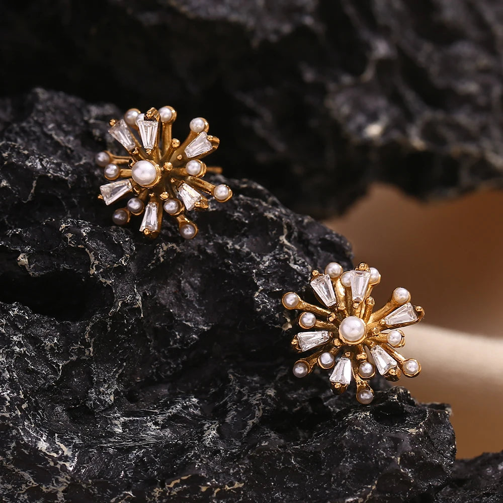 Coral Bloom Earrings