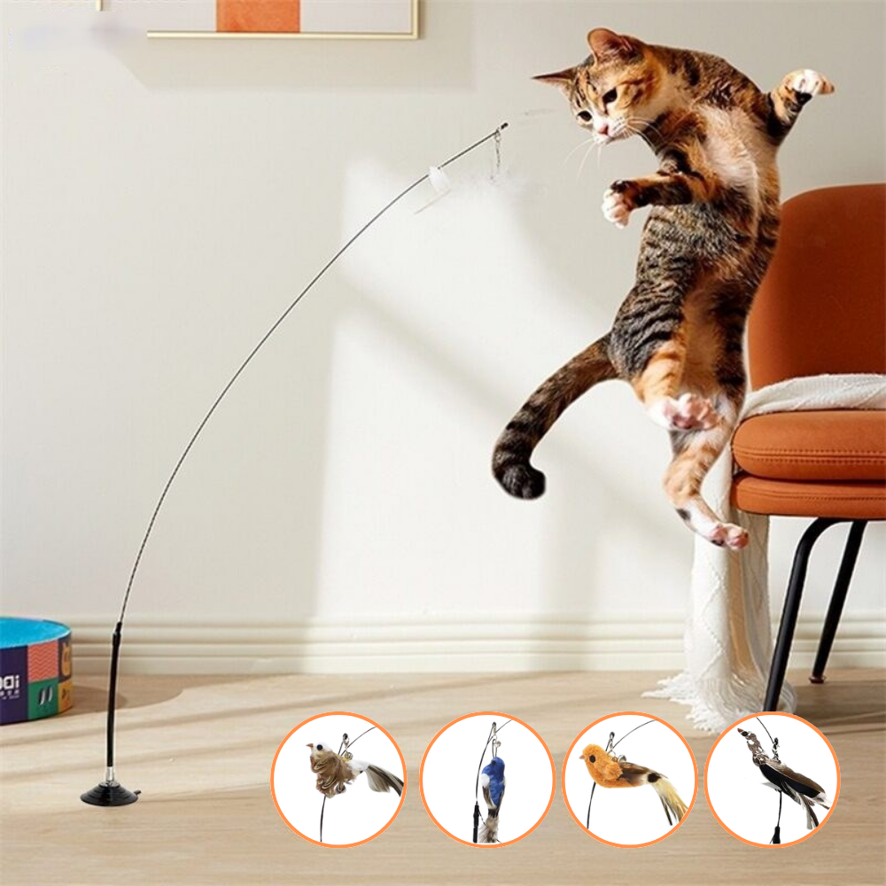 Suction Cup Wand Toy for Cats