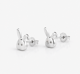 Rabbit Earring - 925 Sterling Silver