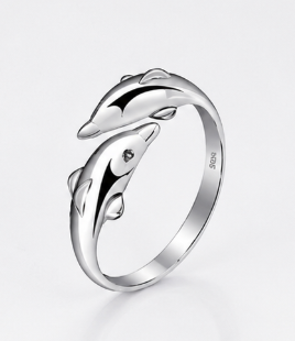 Double Dolphin - 925 Sterling Silver