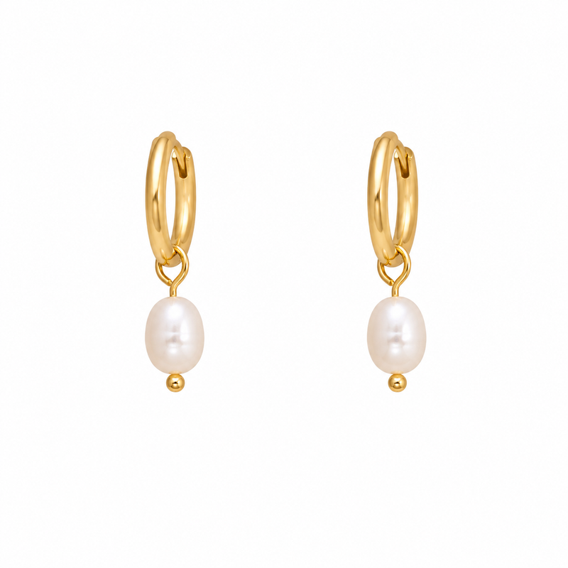 Marina Pearl Hoops