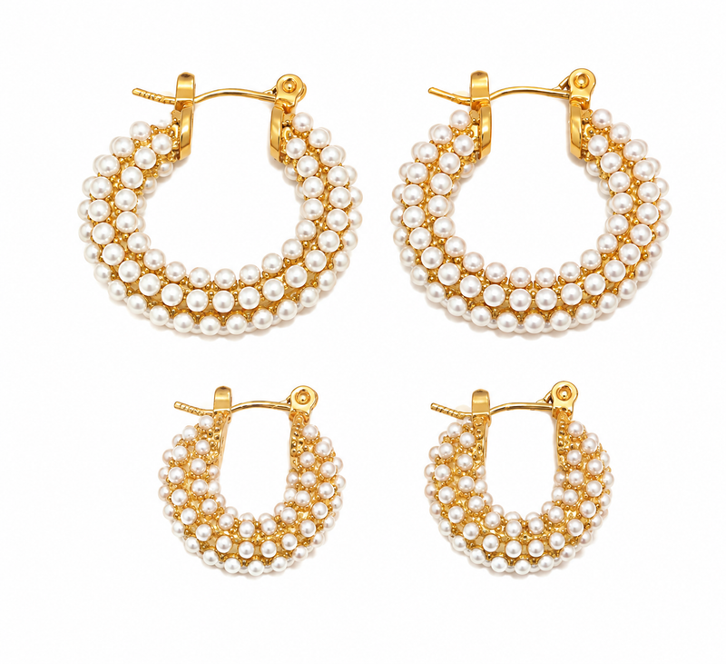 Lumi Pearl Hoops