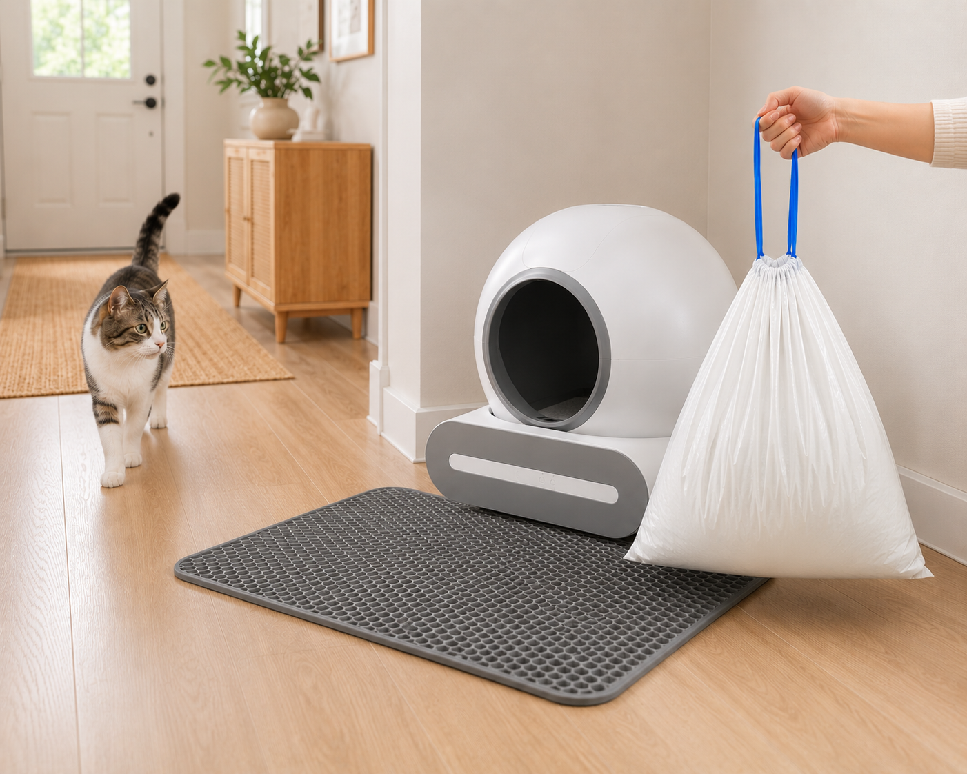 PurrClean™ Complete Self-Cleaning Cat Litter Box Kit