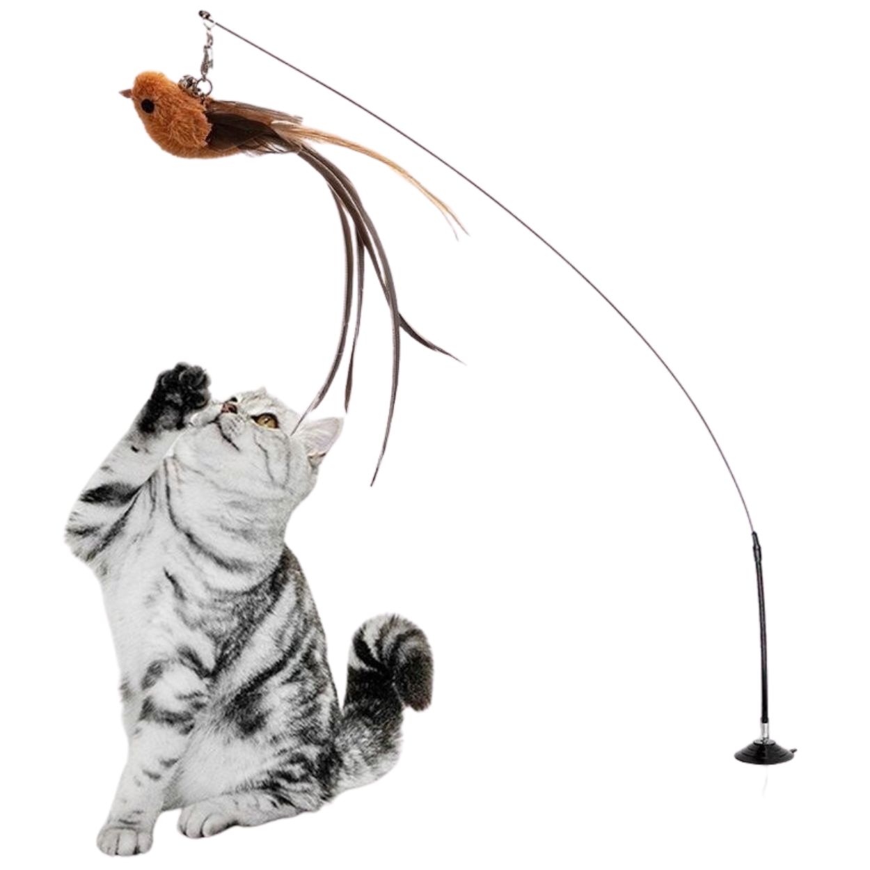 Suction Cup Wand Toy for Cats