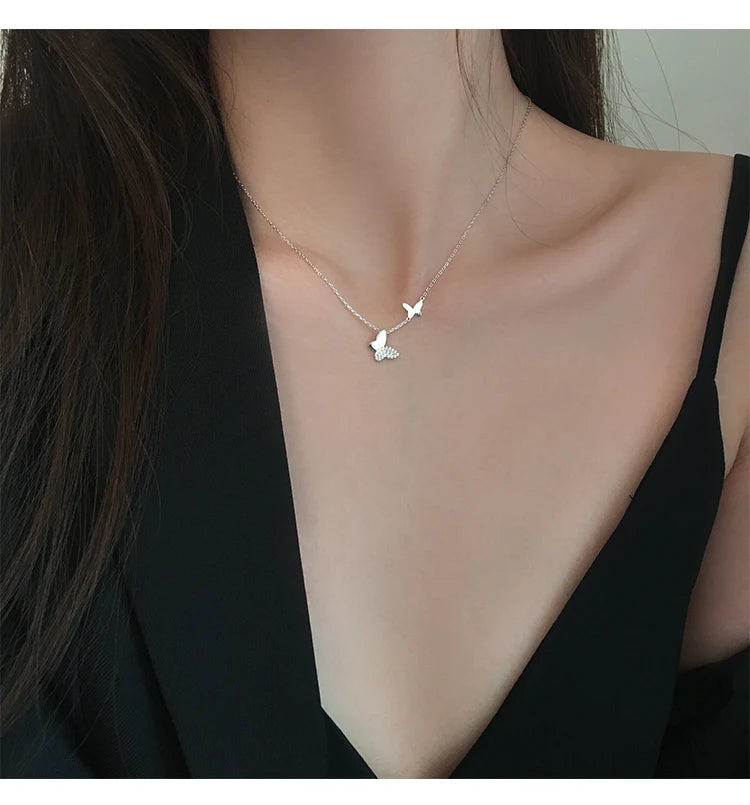 Butterfly Necklaces - 925 Sterling Silver