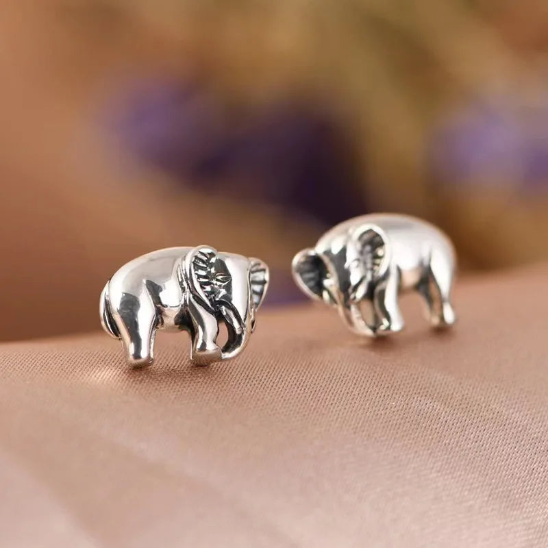 Elephant earring - 925 Sterling Silver