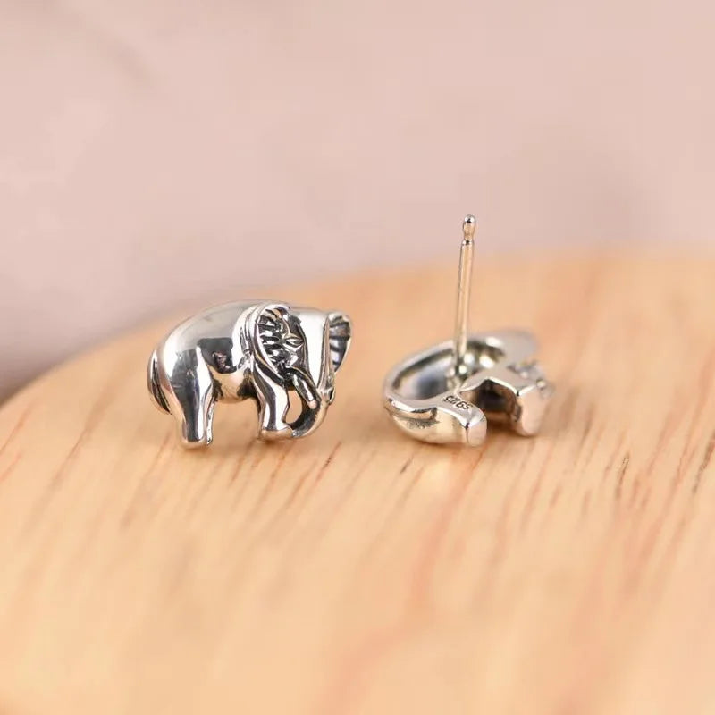Elephant earring - 925 Sterling Silver