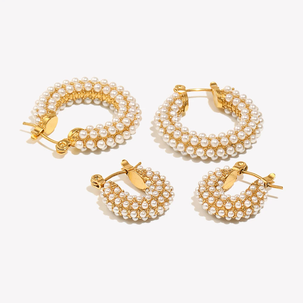 Lumi Pearl Hoops
