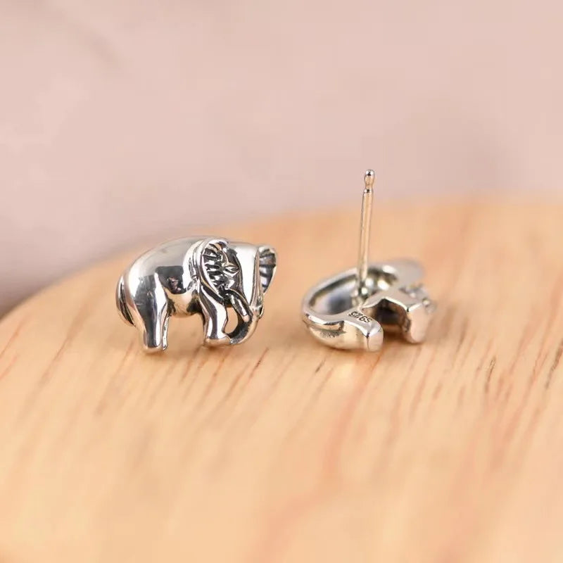 Elephant earring - 925 Sterling Silver