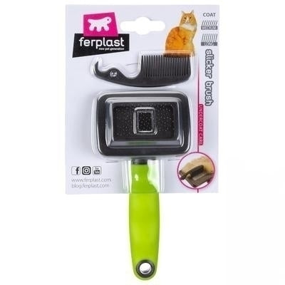 Ferplast Metal Bristle Grooming Comb for Cats